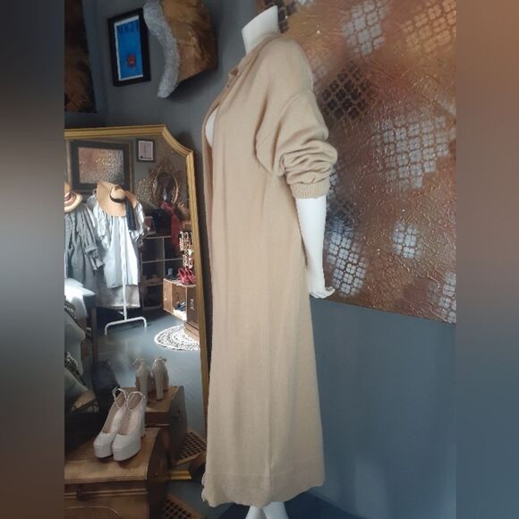 Zara Wool Blend Extra Long Cardigan - Picture 4 of 13